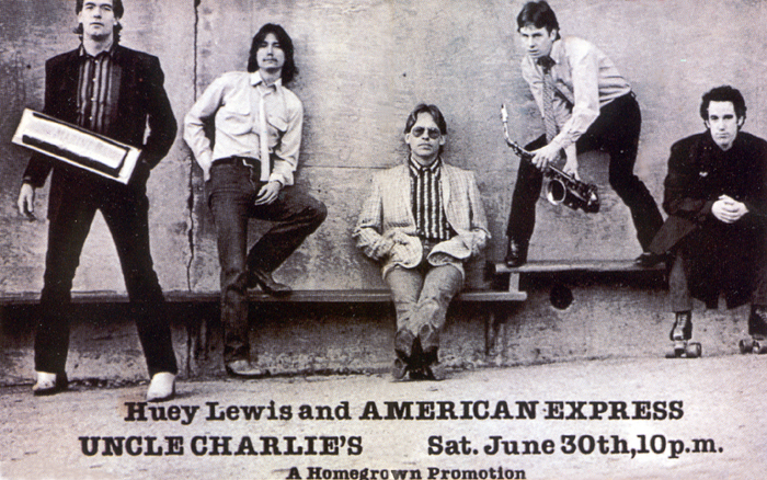 Huey Lewis and American Express, June 1979